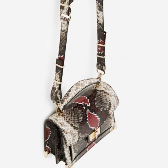 NOT FOR SALE The Kooples GREY AND RED PYTHON EMILY BAG - Picture 3 of 3